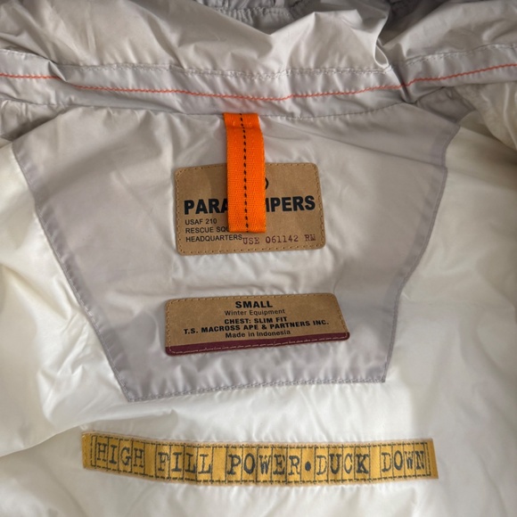 Bambi Parajumpers PJS Puffer Cream Jacket Small and Waisted - Picture 4 of 5